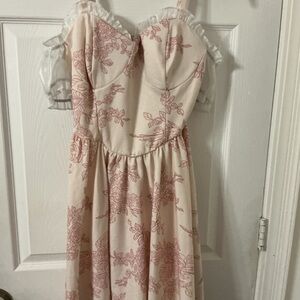 Floral Pink and Cream dress